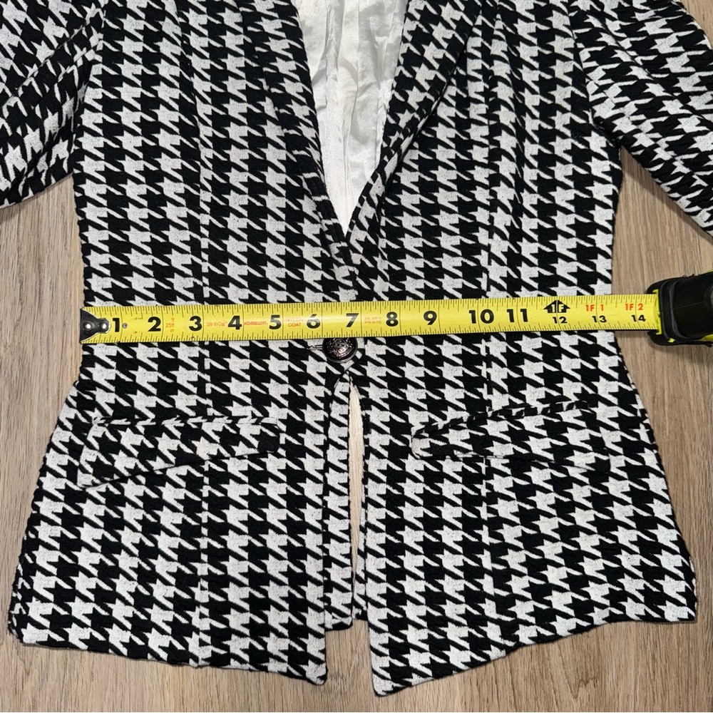 Xtaren Black & White Houndstooth Blazer - Size Small - Picture 4 of 5
